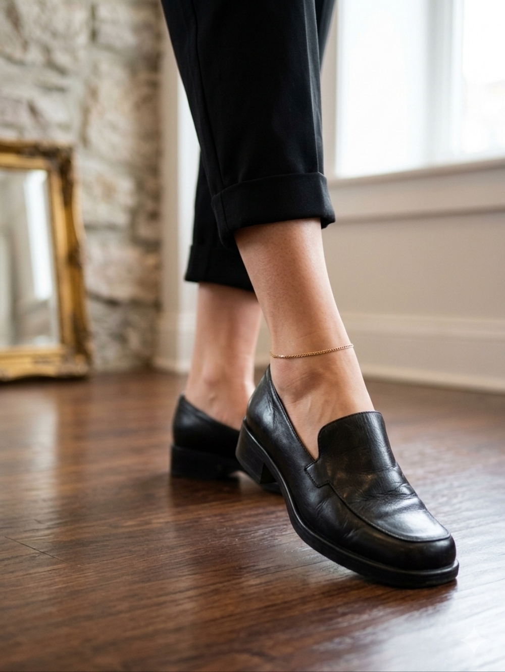 Franco Sarto Black Women's Loafers